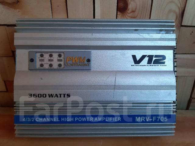 Усилител звука v12 3600w Alpine - Усилители звука во Владивостоке