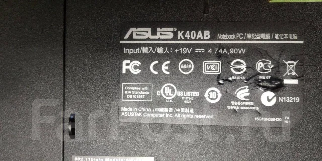 Asus K40AB. 14", WiFi: 1 ����