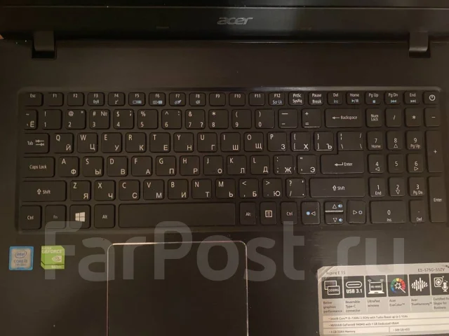 Acer Aspire E15. 15.6", 3,1����, ��� 4 ��, ���� 500���, WiFi: 1, Bluetooth: 1, ����������� �� 6��. ����