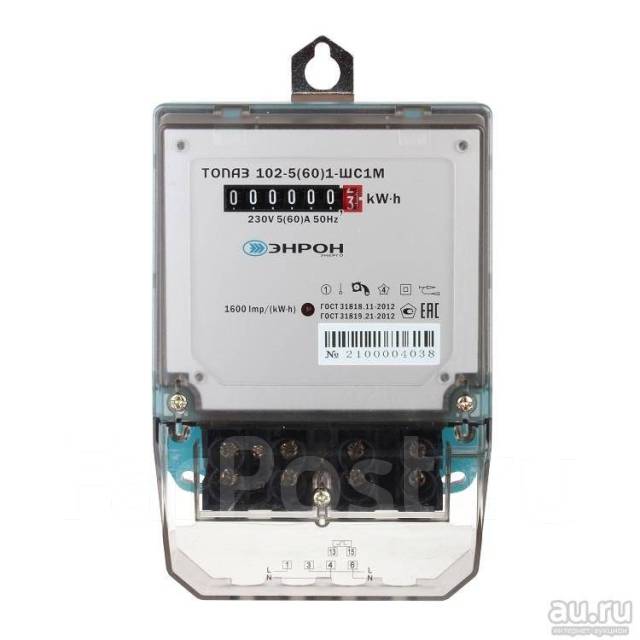 Счётчик электроэнергии Топаз 102-5(60) - Свет и электрика во Владивостоке