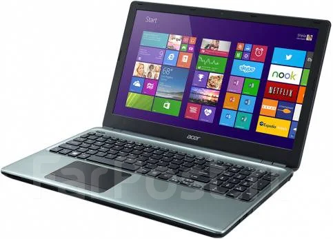 Acer Aspire E1. 15.6", 2����, ��� 4 ��, ���� 500���, WiFi: 1, Bluetooth: 1, ����������� �� 8��. ����