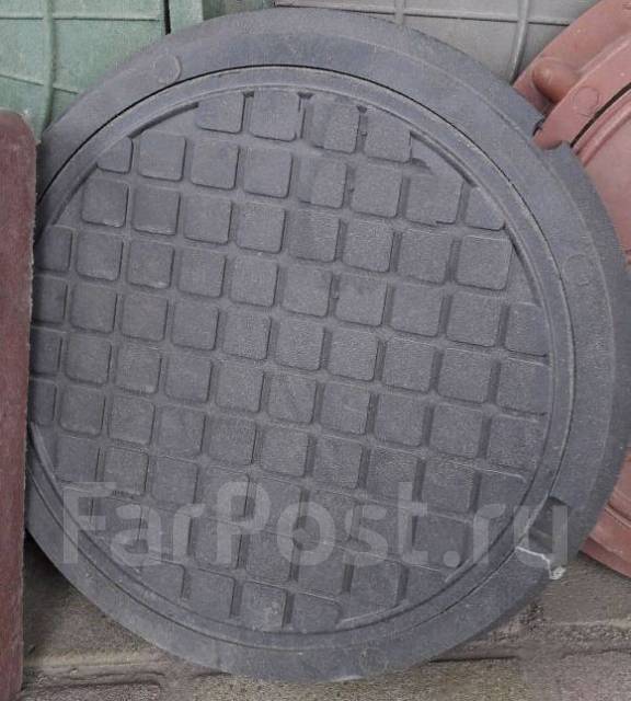 Люк полимер-песчаный Тип Л (А 30) черный с запорным устройством, новый ...