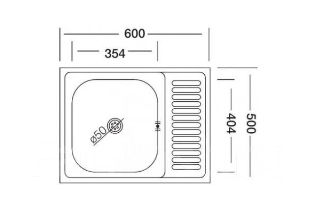 Чертеж мойки для кухни