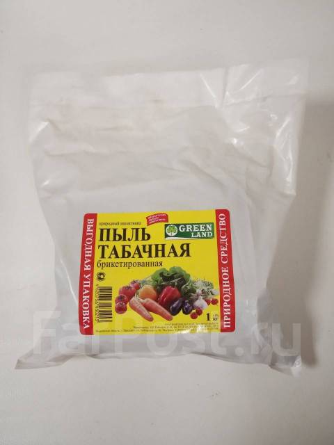 Табачная пыль инсектицид 1 кг, новый, в наличии. Цена: 68₽ во Владивостоке