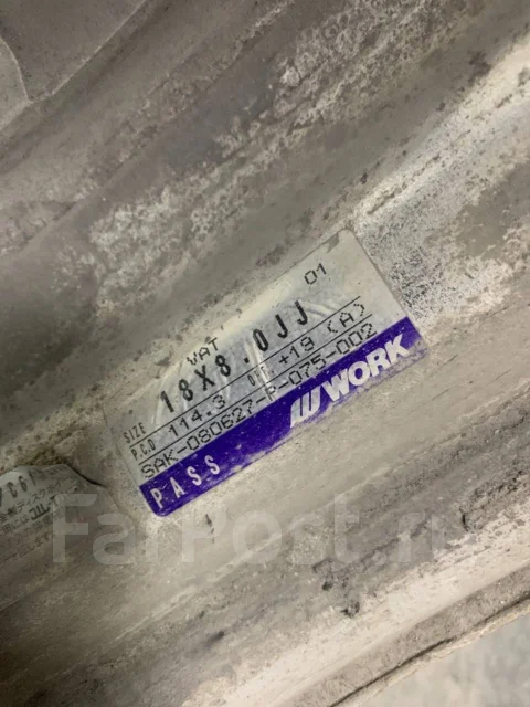 Work Varianza T1S. 8.0/8.0x18", 5x114.3, ET33/19 ����