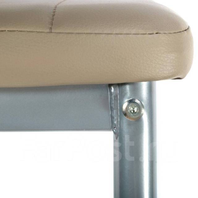 Стул кухоный Easy Chair металл/экокожа, пепельно-коричневый - Мебель во ...