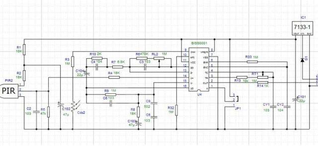 Датчик движения 008 схема Инфракрасный датчик движения HC-SR501, Arduino, DIY, новый, в наличии. Цена: 125