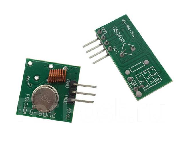 Радиомодуль (приемник+передатчик) 433МГЦ, MX-05VXD-RF-5V, Arduino, DIY ...