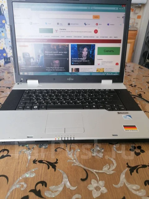 Fujitsu. 16", 16����, ��� 64 �� � ������, ���� 128���, WiFi: 1, Bluetooth: 1, ����������� �� 5��. ����
