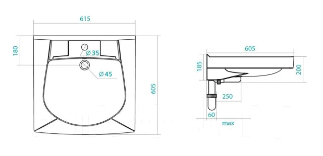 Умывальник на стиральную машину Santek Пилот-60, в наличии. Цена: 7 315 ...