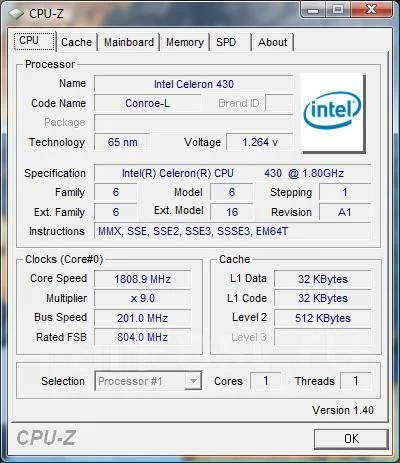 Intel Celeron 430 ����
