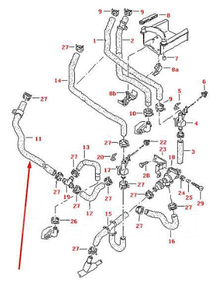 Схема системы охлаждения фольксваген транспортер т5 - фото
