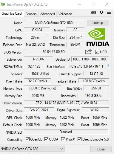 GeForce GTX 680 ����
