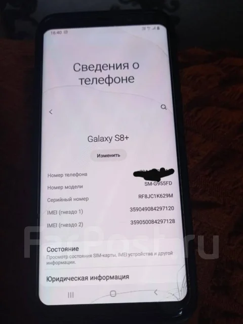 Samsung Galaxy S8+. �/�, �����, 4G LTE, Dual-SIM, NFC ����