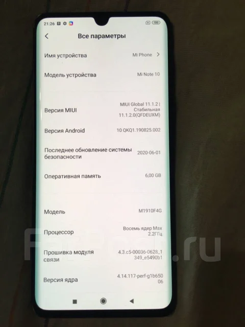 Xiaomi Mi Note 10. �/�, ������, 4G LTE ����