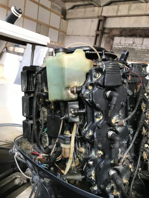 Yamaha. 225��.�., 2-�������, ����������, ���� X (635 ��), 1989 ��� ����