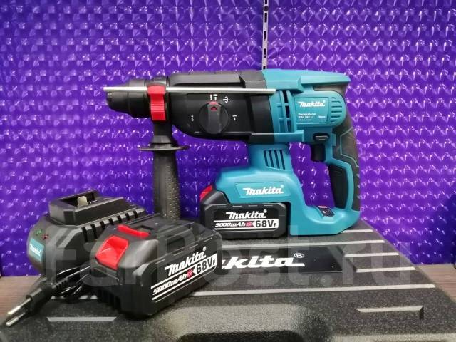 Перфоратор аккумуляторный Makita GHB 26F Li 68 Вольт в кейсе (2 акк .