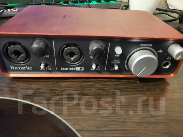 Внешняя звуковая карта focusrite scarlett 2i2