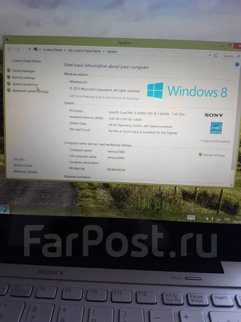 Sony VAIO Fit. 13.3", 1,6����, ��� 4 ��, ���� 128���, WiFi: 1, Bluetooth: 1, ����������� �� 2��. ����