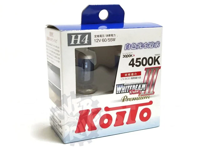 Лампы 2шт 4500K H4 Koito Whitebeam ver. III Япония купить во ...