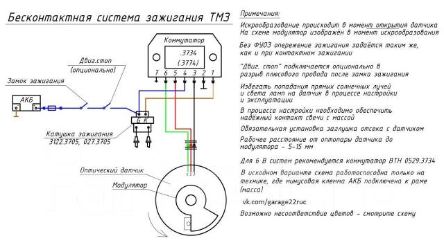 Электронное зажигание на муравей схема