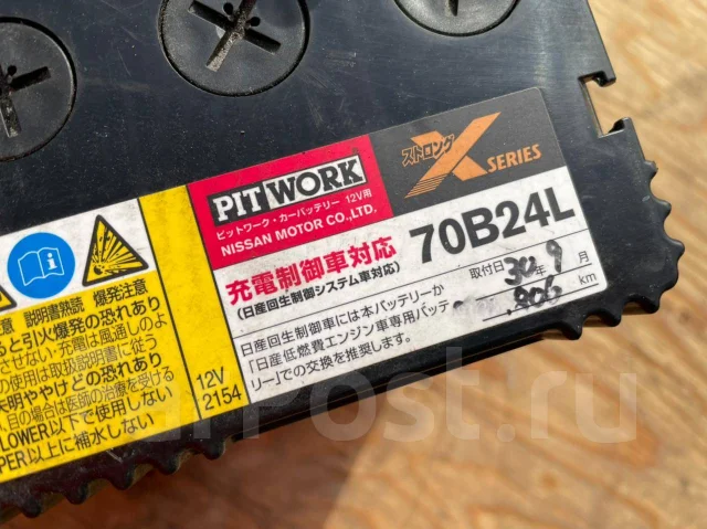 Аккумулятор, Pitwork, сурьмянистый, малосурьмянистый, обратная (левое ...