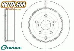 ���� ��������� ���. G-brake Toyota Estima TCR1#,2#, CXR1#,2#, TCR1#,2# GR02348 ����
