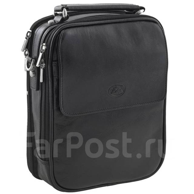 Мужская Сумка, Чёрная, Натуральная кожа, Tony Perotti, Италия, для ...