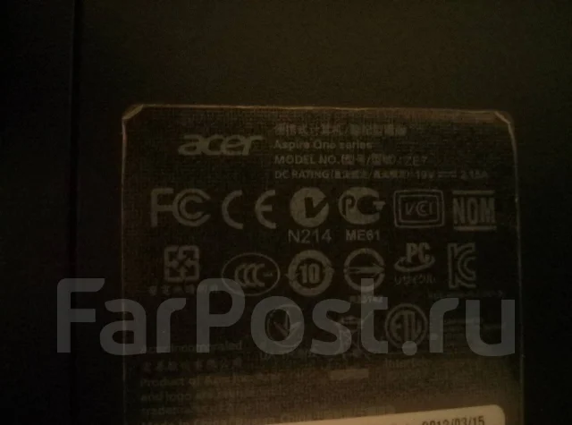 Acer Aspire One. ��� 2048 ��, ���� 500���, WiFi: 1, Bluetooth: 1, ����������� �� 1��. ����
