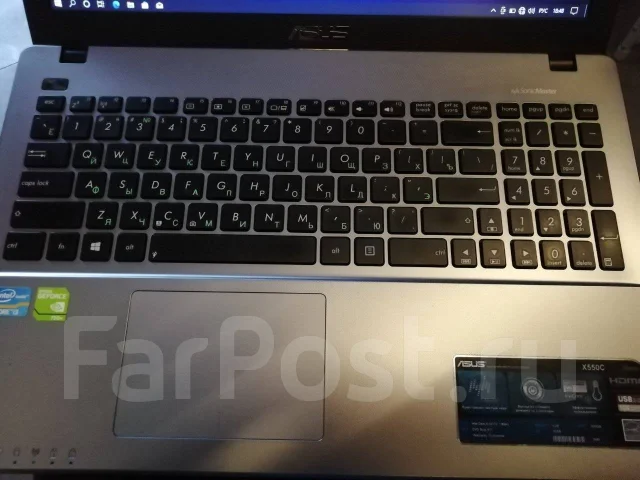 Asus X550CC. 15.6", 1,8����, ��� 12 ��, ���� 250���, WiFi: 1, Bluetooth: 1 ����