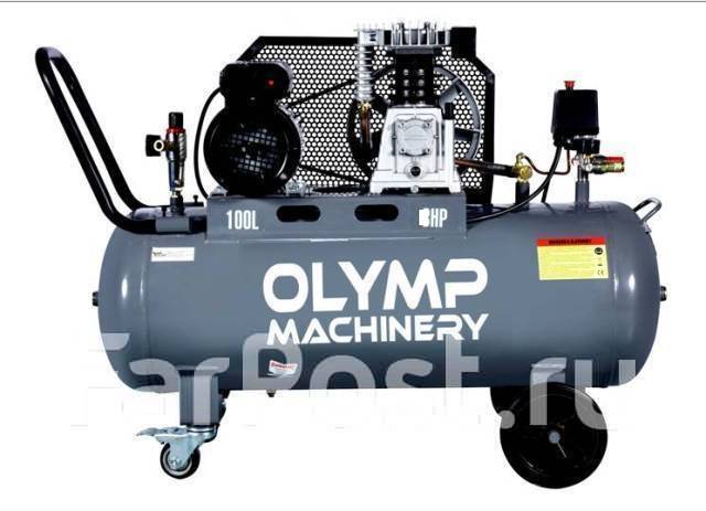 Компрессор воздушный Olymp Machinery AC-100/80R. 500л/мин. 100л. 10бар ...