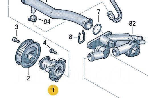 прокладка корпуса термостата фольксваген поло 1.6
