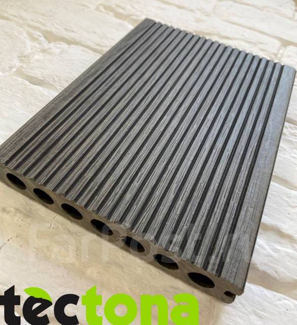 Террасная доска (декинг) Премиум качества Tectona Nature, цвет серый, в ...