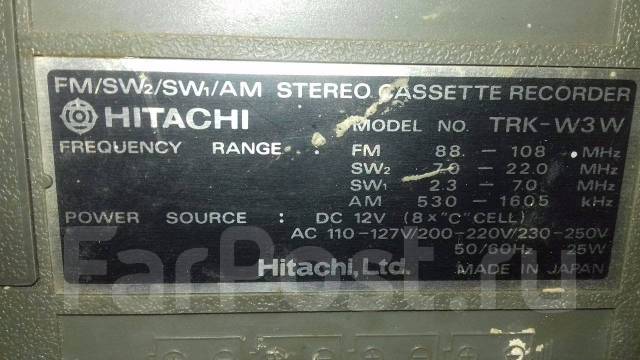 Hitachi trk w3w схема