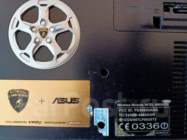 Écran Complet ASUS Lamborghini VX2S – 15,4 Pouces – Noir – Bon état