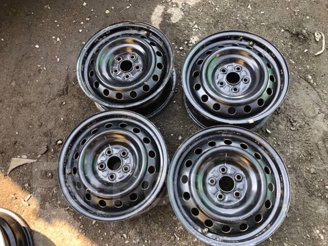 Железные диски, Toyota, 15", 1 шт, 5x100, штампованные, 67,1 мм. 4 шт ...