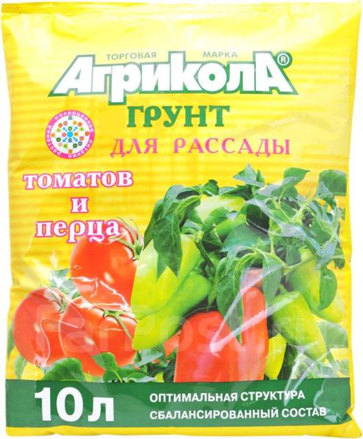 Грунт для рассады (томатов и перцев) Агрикола, пакет 10 л - Сад и ...