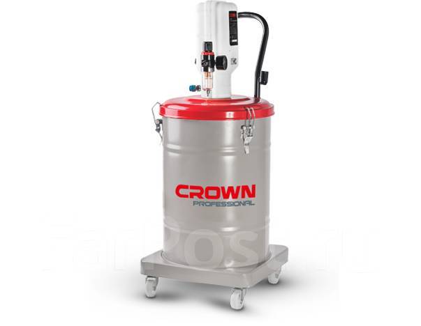 Маслонагнетатель (нагнетатель солидола) пневматический Crown CT38098 ...