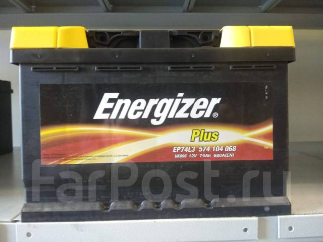 Аккумуляторы, Energizer Plus EP74L3 574 104 068 UK096 12V 74Ah