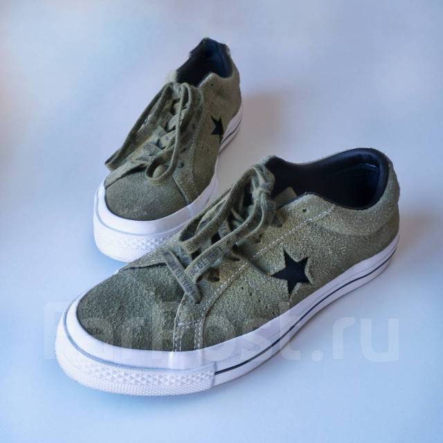 Green suede clearance converse one stars