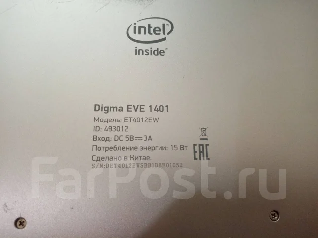 Digma EVE 1401. 14.1", 1,4����, ���� 32���, WiFi: 1, Bluetooth: 1, ����������� �� 5��. ����