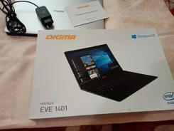 Digma EVE 1401. 14.1", 1,4����, ���� 32���, WiFi, Bluetooth, ����������� �� 5��. ����