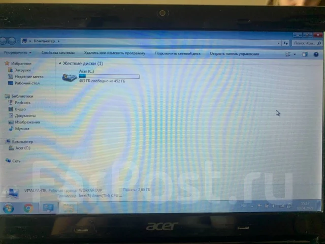 Acer Aspire One. ��� 2048 ��, WiFi: 1, Bluetooth: 1, ����������� �� 3��. ����