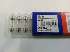 ����� T10*37 12V 8W KoiTo 2257 2257 ����