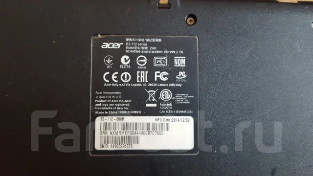 Acer Aspire E3-112. WiFi: 1, Bluetooth: 1 ����