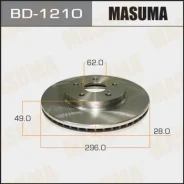 ���� ��������� Masuma, front Toyota Camry, Ipsum, Nadia/ ACV3#, ACM2# [��.2] BD-1210 Masuma, �������� BD1210 ����