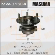 ��������� ���� Masuma rear Mitsubishi Outlander, Lancer / CW5W, CY9A (with ABS) MW-31504 Masuma, ������ MW31504 ����