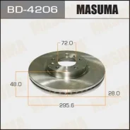���� ��������� Masuma, front Mazda CX-7 06- [��.2] BD-4206 Masuma, �������� BD4206 ����