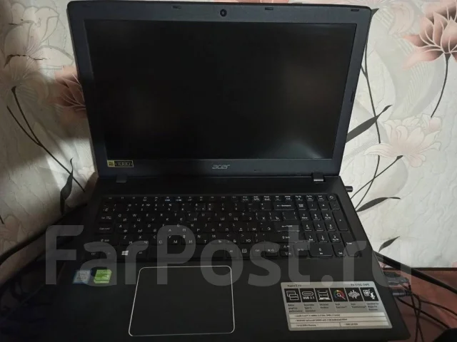 Acer Aspire E15. 15.6", 2����, ��� 6 ��, ���� 1 000���, WiFi: 1, Bluetooth: 1, ����������� �� 6��. ����