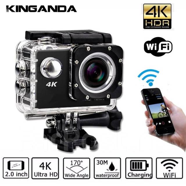 Экшн камера, GoPro, видеокамера Sjcam SJ4000, HD,4к 1080, с пультом ...